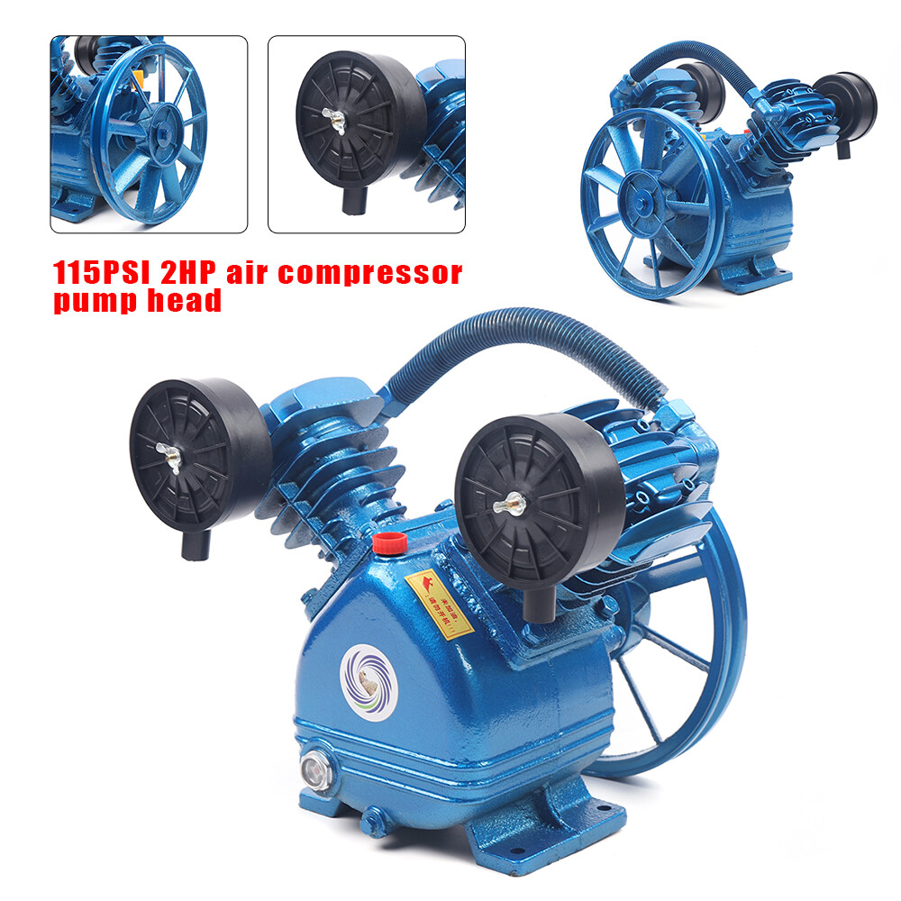 2HP V-Twin Piston Air Compressor Pump 115PSI Single Stage