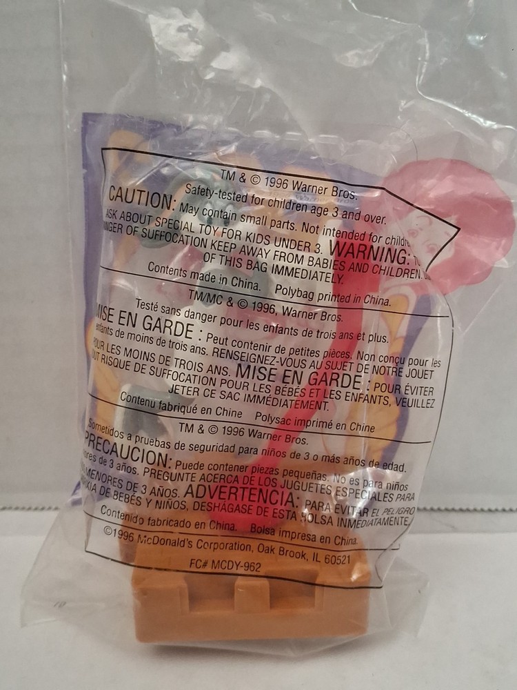 1996 McDonald's Space Jam Happy Meal Toy Bugs Bunny #2 Looney Tunes