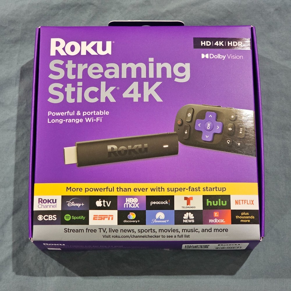 Roku Streaming Stick 4K/HDR/Dolby Voice Remote and TV Controls FREE SHIPPING!-image