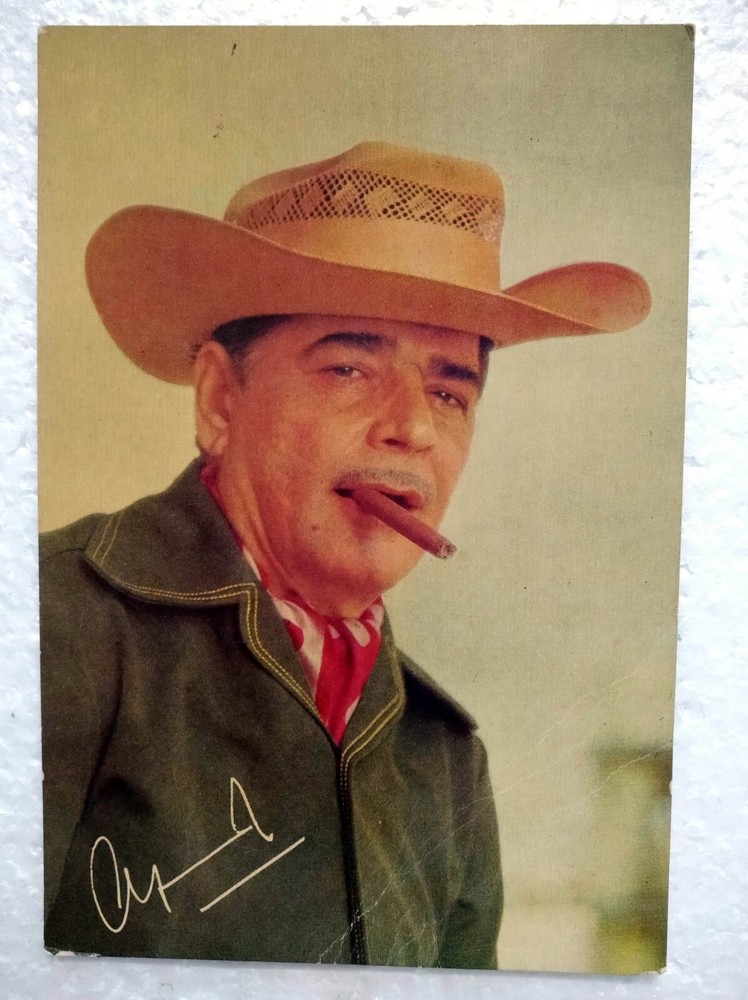 Bollywood Actor Villain Ajit Rare Old Original Post card Postcard India