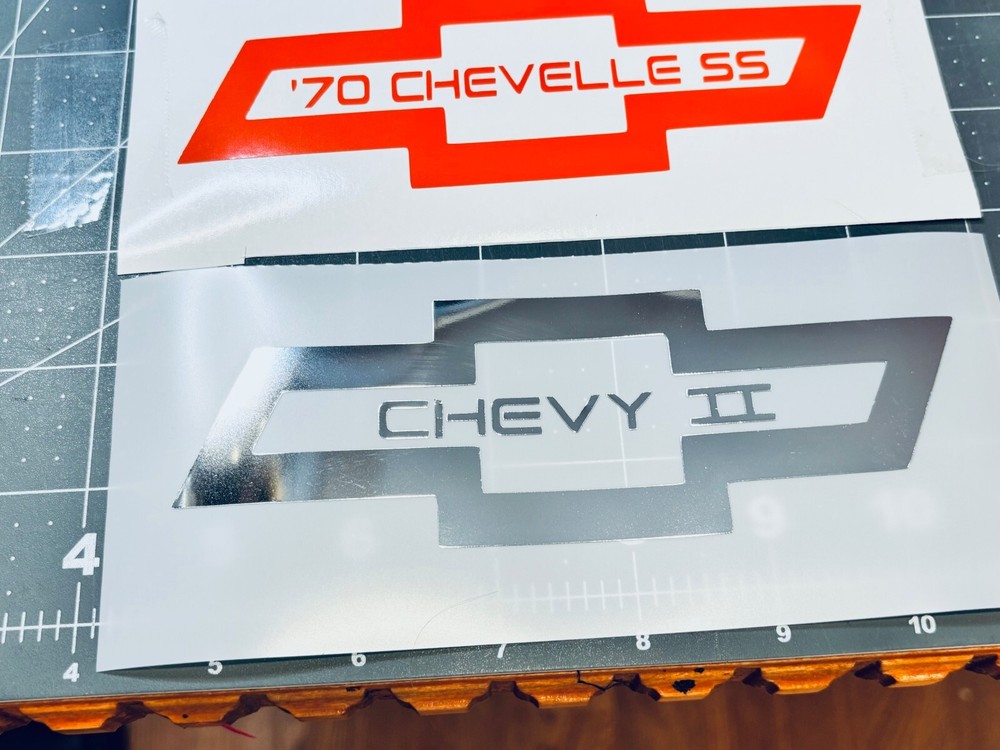 Custom Chevy Bowtie Vinyl Decal – Multiple Sizes & Colors – Fits Non-Emblem Areas-image