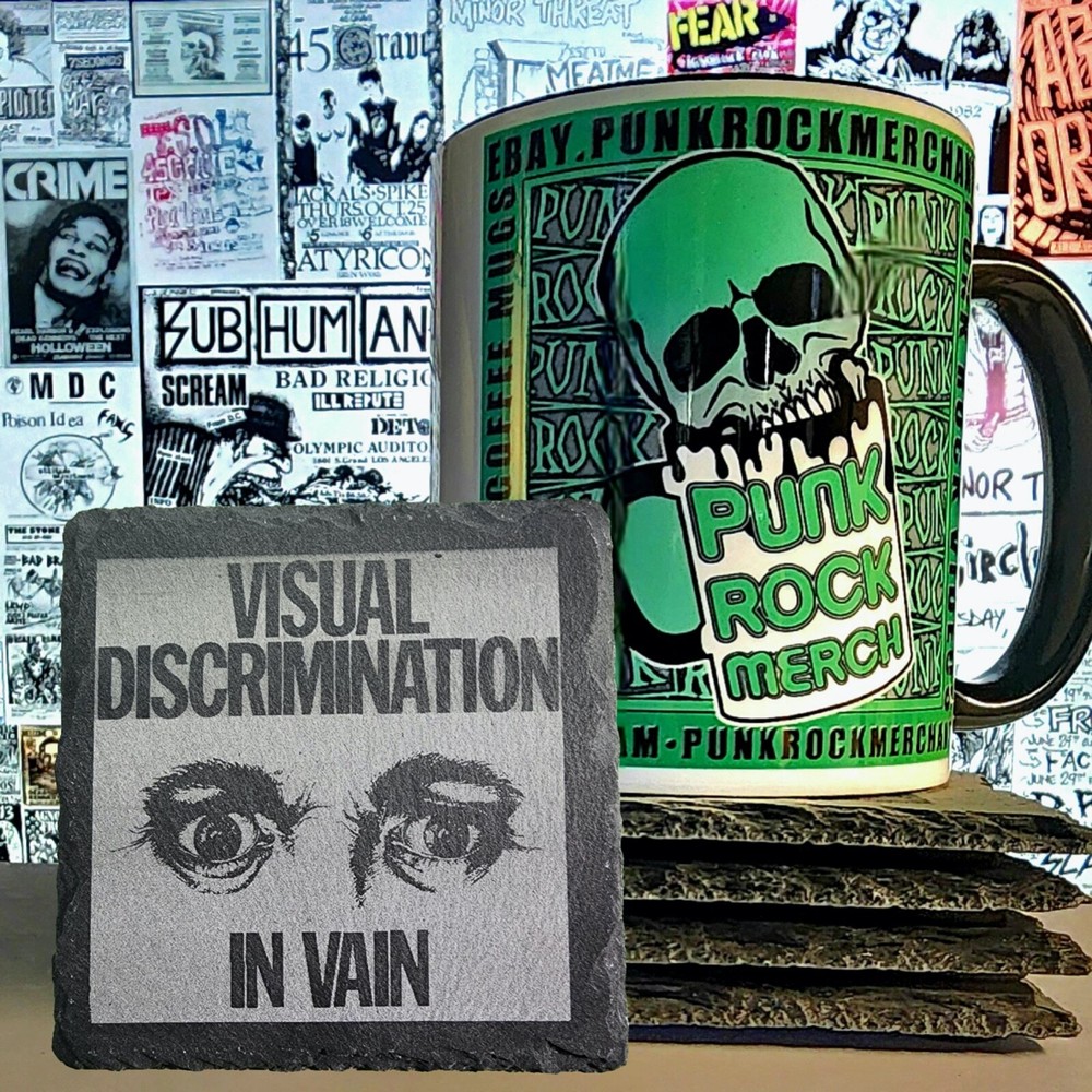 Visual Discrimination V.D. ARMY Laser Engraved  Slate Coaster 4