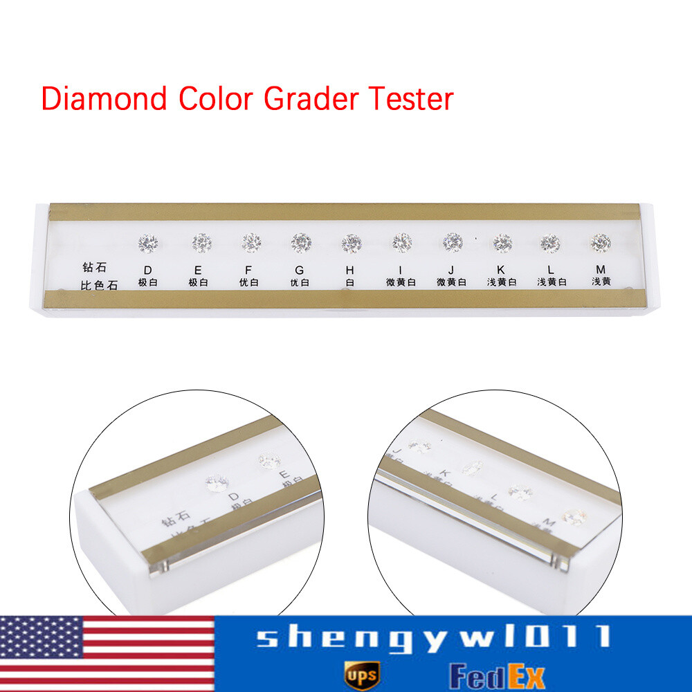 Diamond Color Grading Color Tester Tool GIA Master Set D-M Colorimetric 10