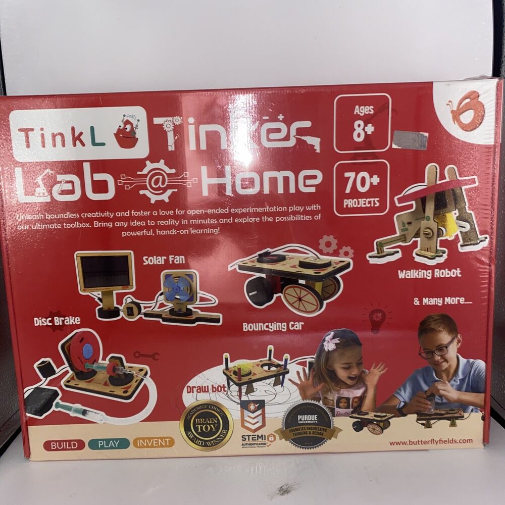 TINKL Tinker Lab at Home 70+ Projects Home School Build Play Invent Sealed