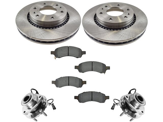 Front Brake Pad and Rotor and Wheel Hub Kit fits Rainier 2006-2007 38RPJP