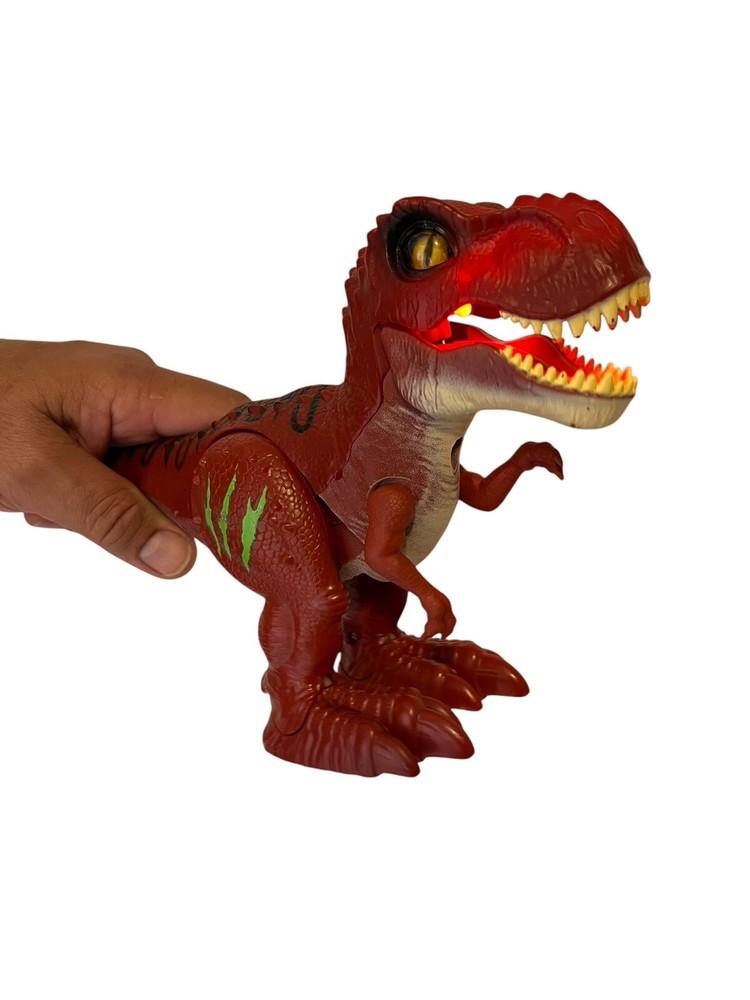 ZURU Robo Alive Attacking T-Rex Red Dinosaur Robotic Pet Walking Roaring WORKS!!