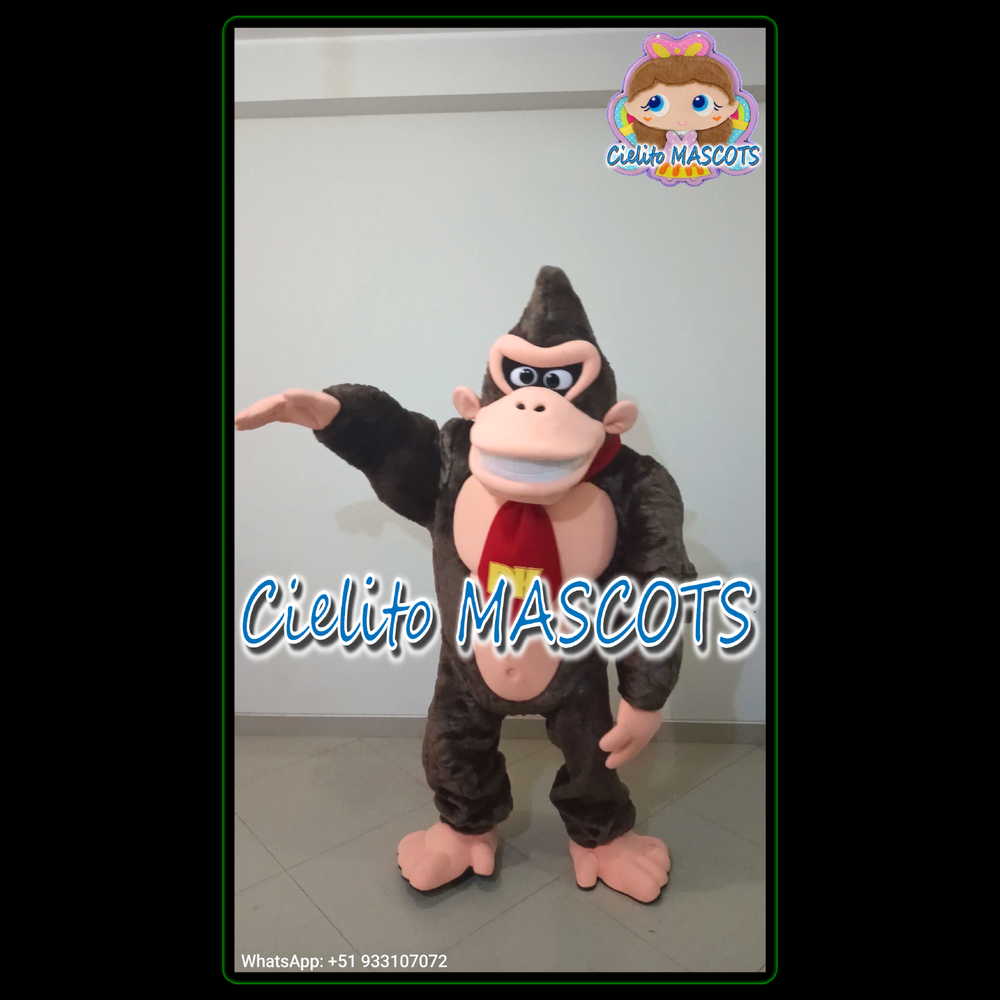 Donkey kong Mascot Costume cosplay botarga halloween cartoon Cielito MASCOTS