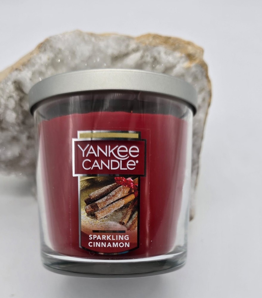 Yankee Candle Sparkling Cinnamon 7oz Single Wick New Scent