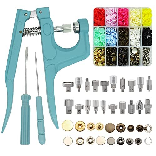 Sewing Snaps Fasteners Kit with Press Pliers Installment Tool, Heavy-Duty Sna...-image