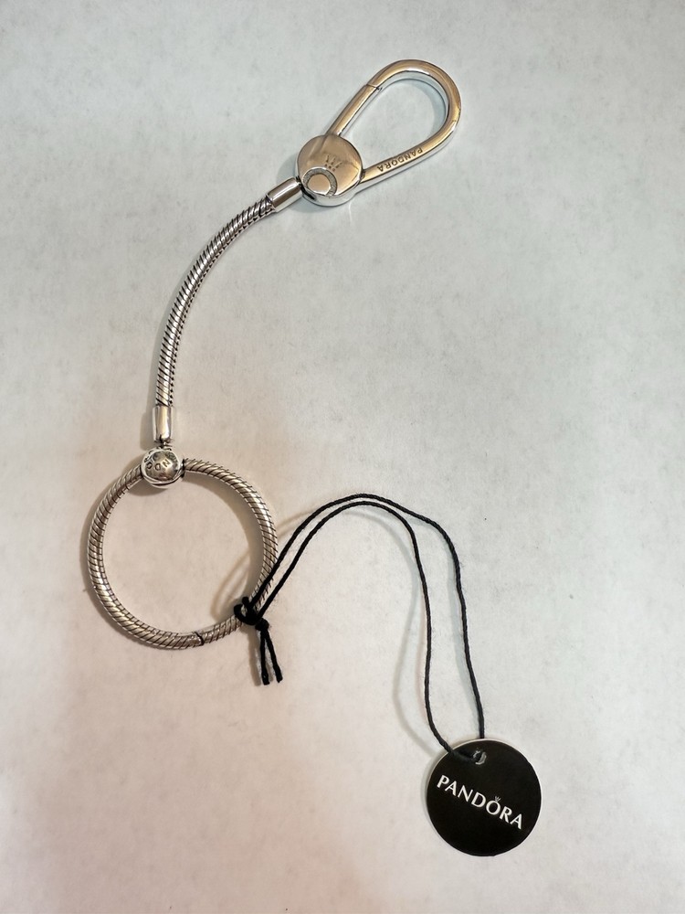 New PANDORA Moments Medium Bag Charm Holder Key Chain 399571C00