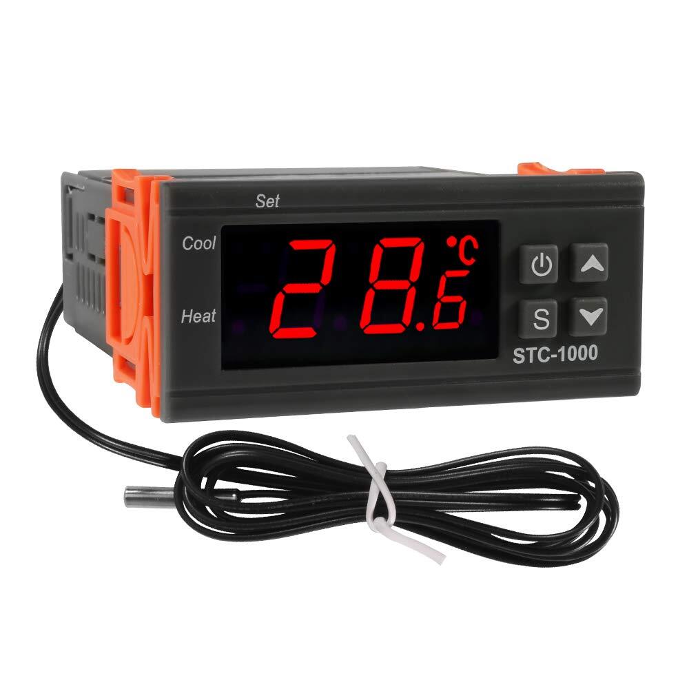 Dorhea STC-1000 Digital Temperature Controller AC 10A 110V-220V Digital LED T...
