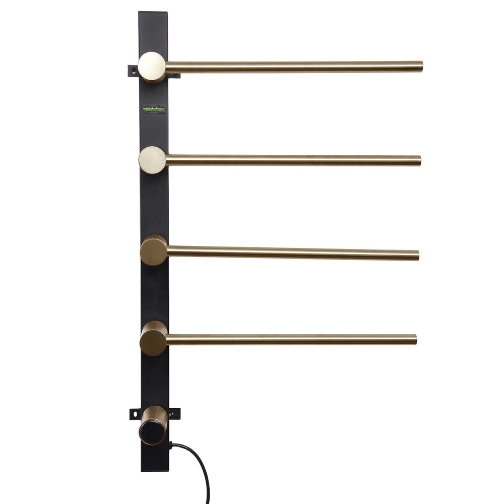 LCD Electric Towel Warmer Rack with Timer & Temperature Control for Bathroom