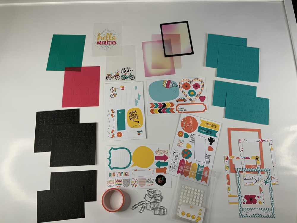 Scrapbooking Supplies Project Life Stampin Up LETS GET AWAY Accessory Kit