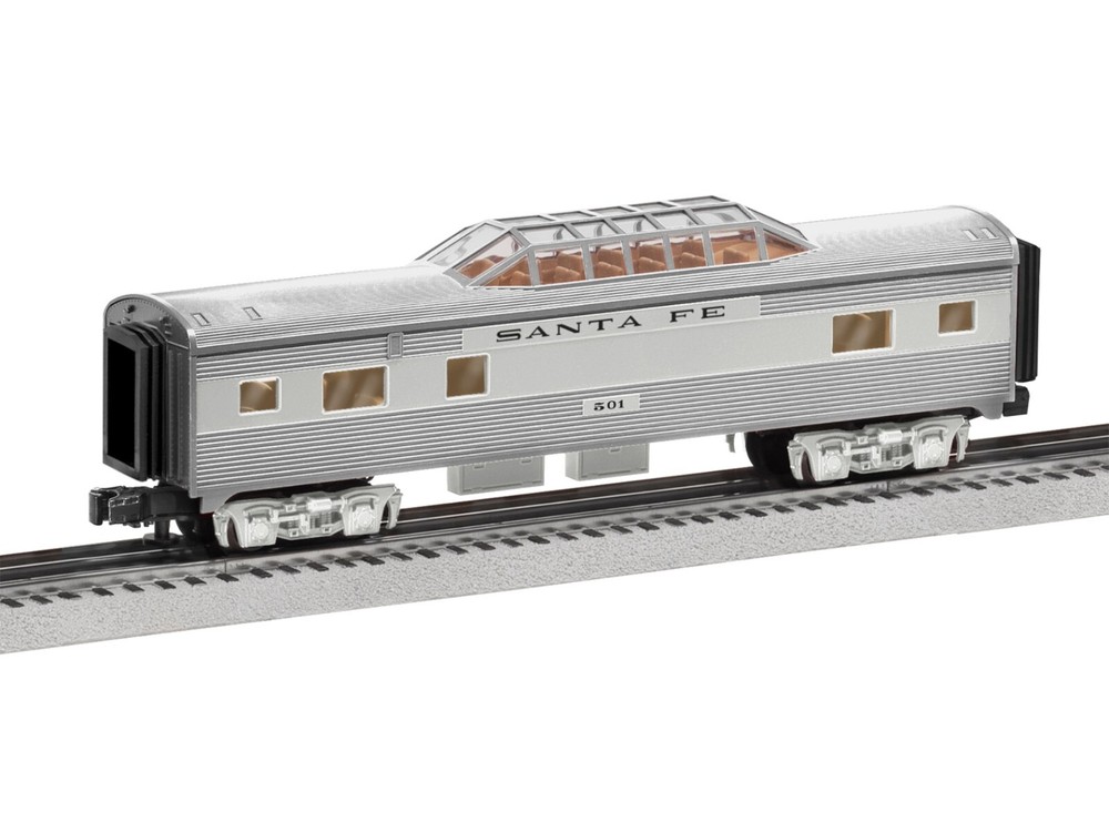 LIONEL SANTA FE ADD-ON VISTA DOME PASSENGER CAR #501 O GAUGE train 2227240 NEW