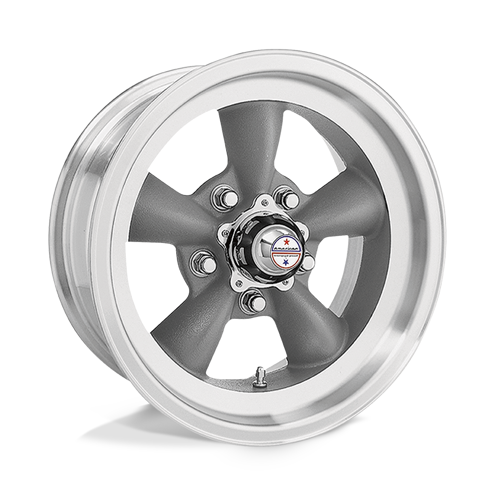 American Racing Vintage VN105D 16X8 5X4.5 GRAY MACH-LP -12MM