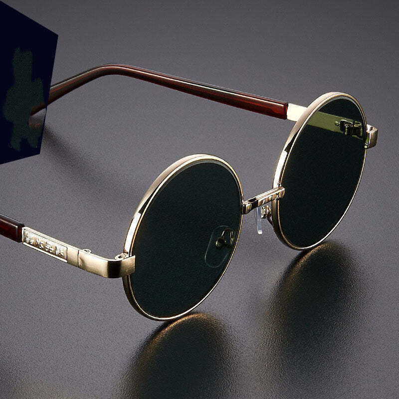 Crystal Flat Glasses Unpredictable Male Round Stone Mirror Female Eye-catching E