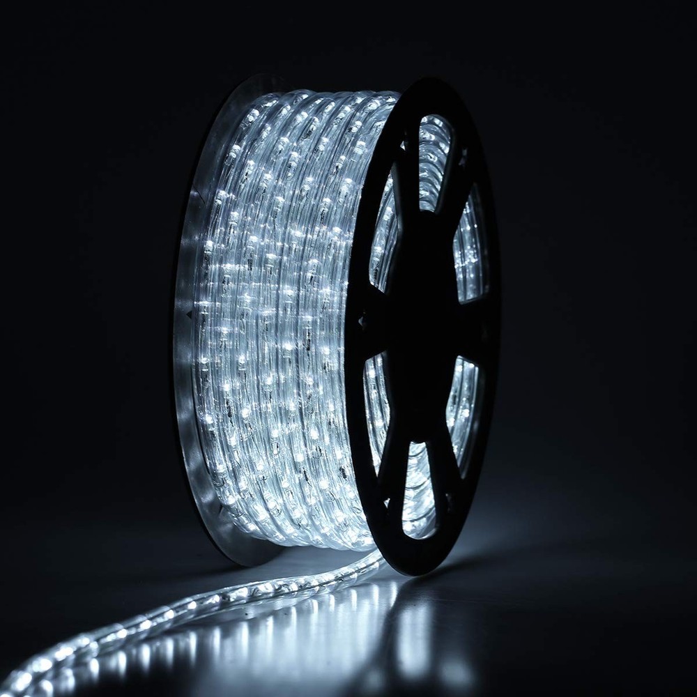 100ft Waterproof LED Rope Light Strip for Outdoor Decorative Lighting