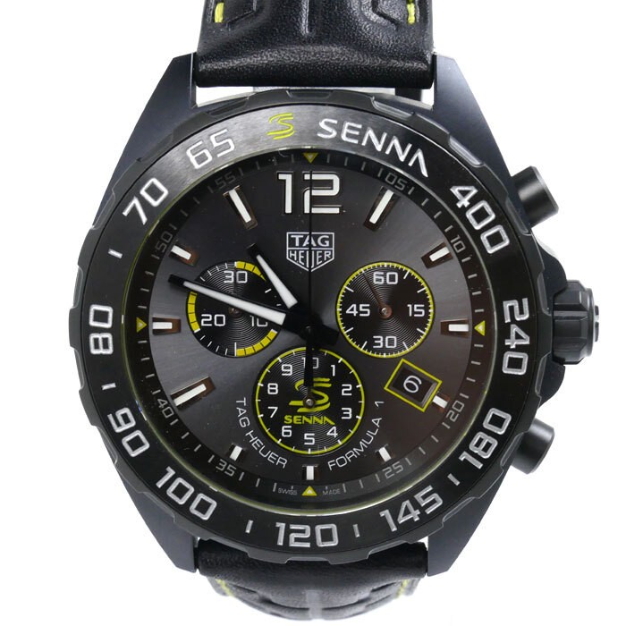 TAG Heuer Formula 1 Quartz Chronograph Ayrton Senna CAZ10 Battery-Powered Watch