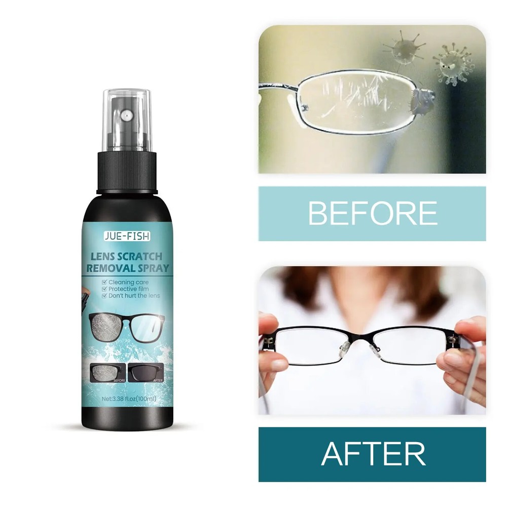 Glasses Lens Cleaner Spray Eyeglass Scratch Removing Glasses Lens Maintenance