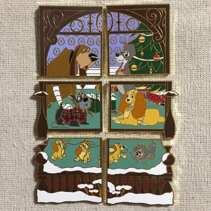 Overseas Disney LE Doggie Monogatari Advent Calendar Pin Badge Set #3807c1