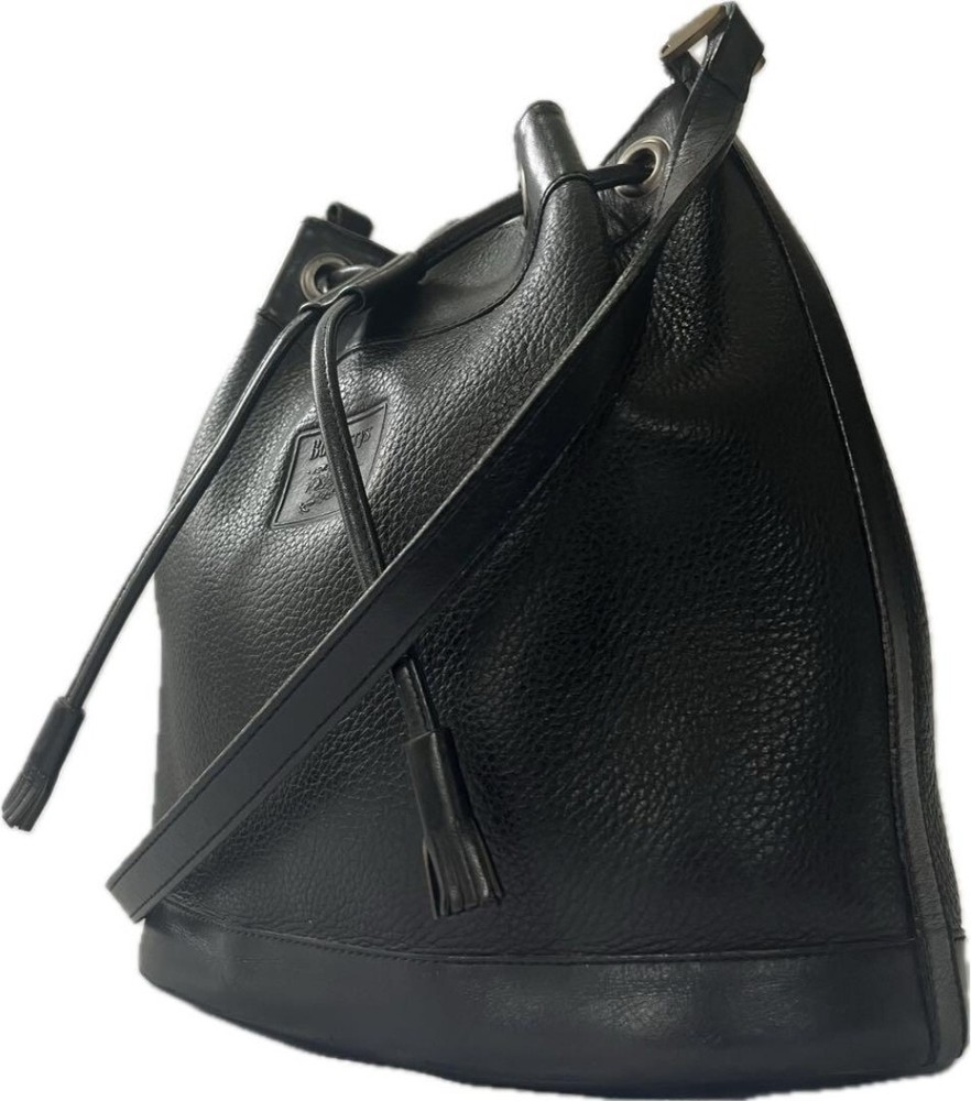 Burberry Shoulder Bag Nova Check Leather Black Authentic F10251685