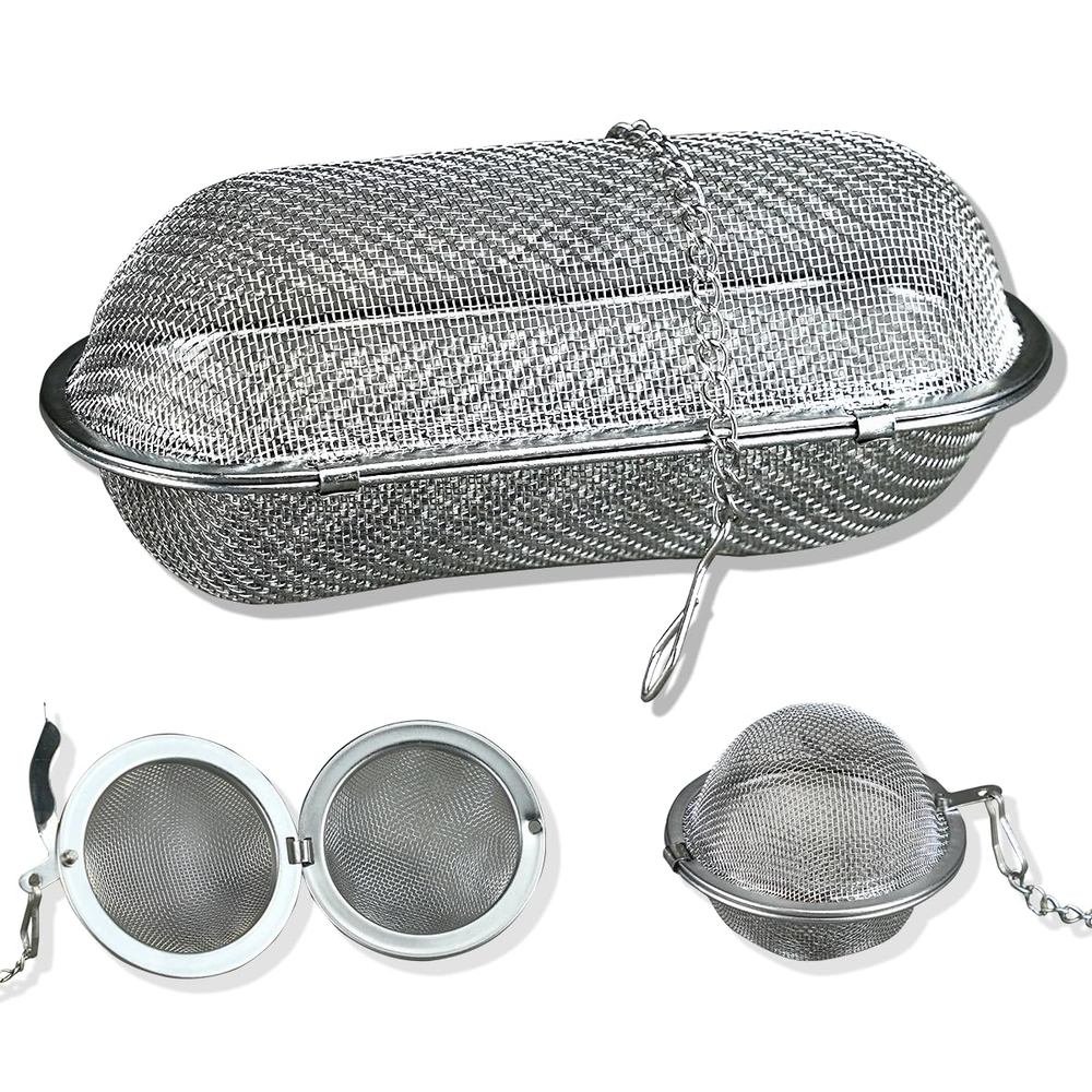 3 Pack Ultrasonic Cleaner Basket, Ultrasonic Jewelry Cleaner Stainless Steel Bas