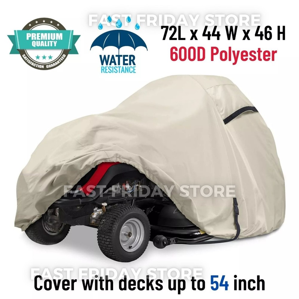 Heavy-Duty Riding Lawn Mower Cover Waterproof Fits 54