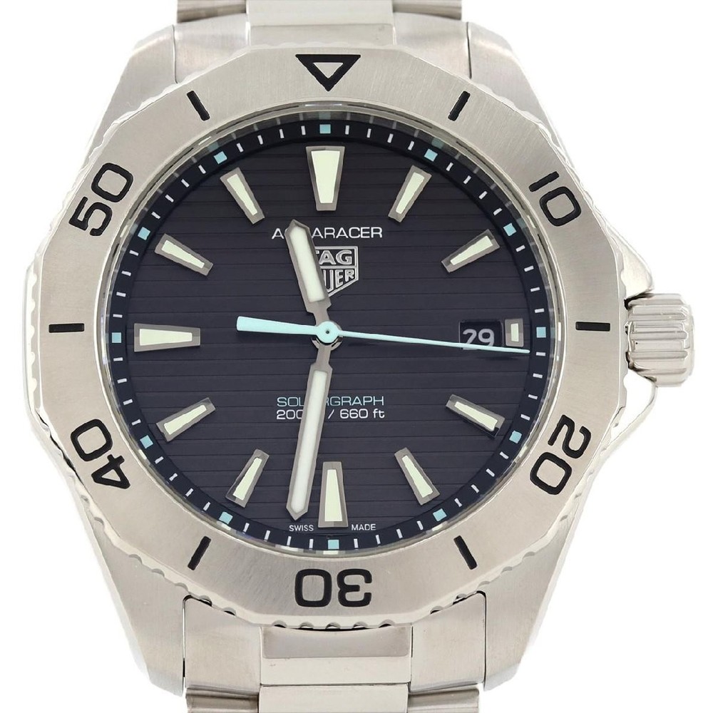 TAG Heuer Aquaracer 200 Solar Quartz Watch WBP1114 BA0000 Stainless Steel