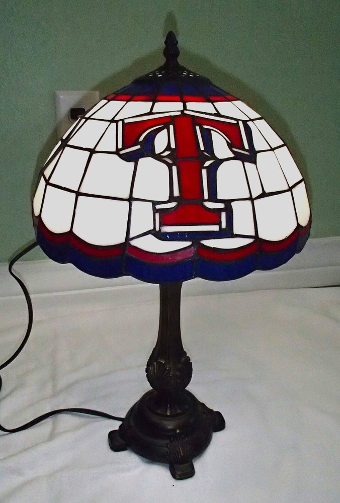 Texas RangersTable Lamp-Tiffiany Style -Special Price - RARE FIND BUY NOW!-image