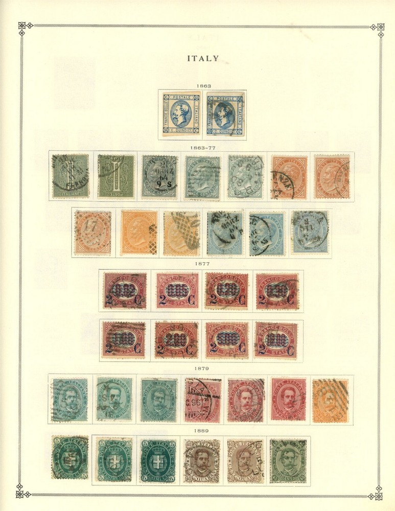 Kenr2: -Italy Collection from Clean 1840-1940 Scott Album
