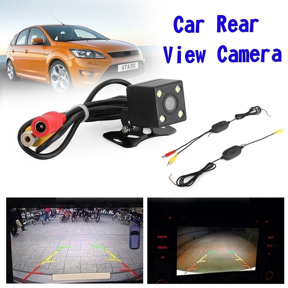 170° Wireless CMOS Car Backup Camera with 4 LED Night Vision