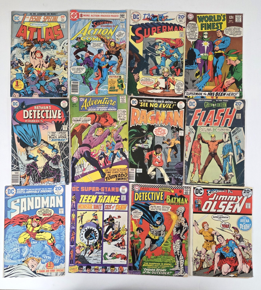 DC Comics SILVER AND BRONZE LOT OF 12 BOOKS.  Buy now or make offer!-image