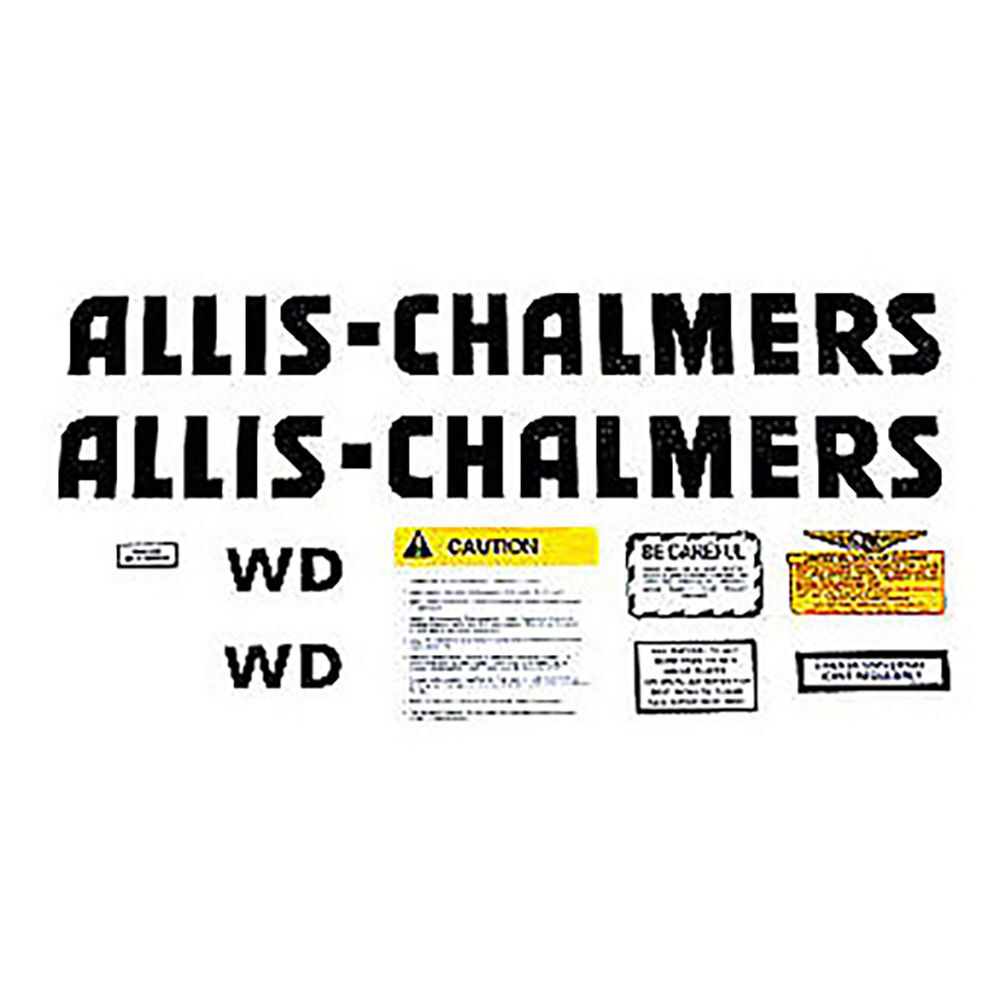 Decal set Fits Allis Chalmers WD decal set, TRACTOR