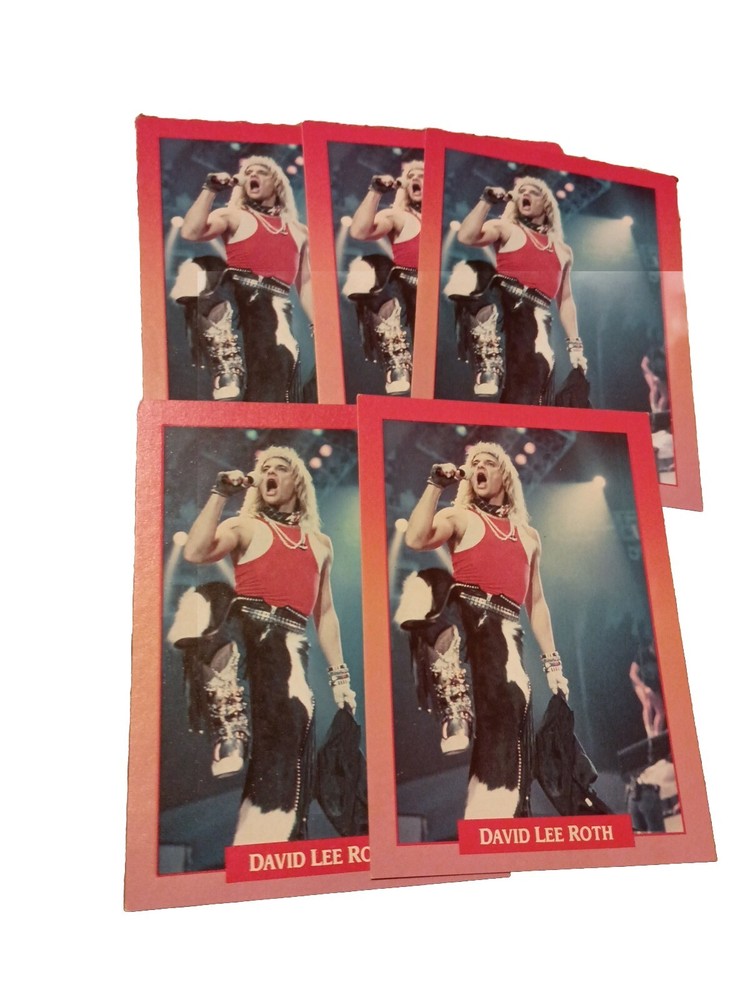 Van Halen David Lee Roth 5 Pieces 1991 Brockum RockCards #117
