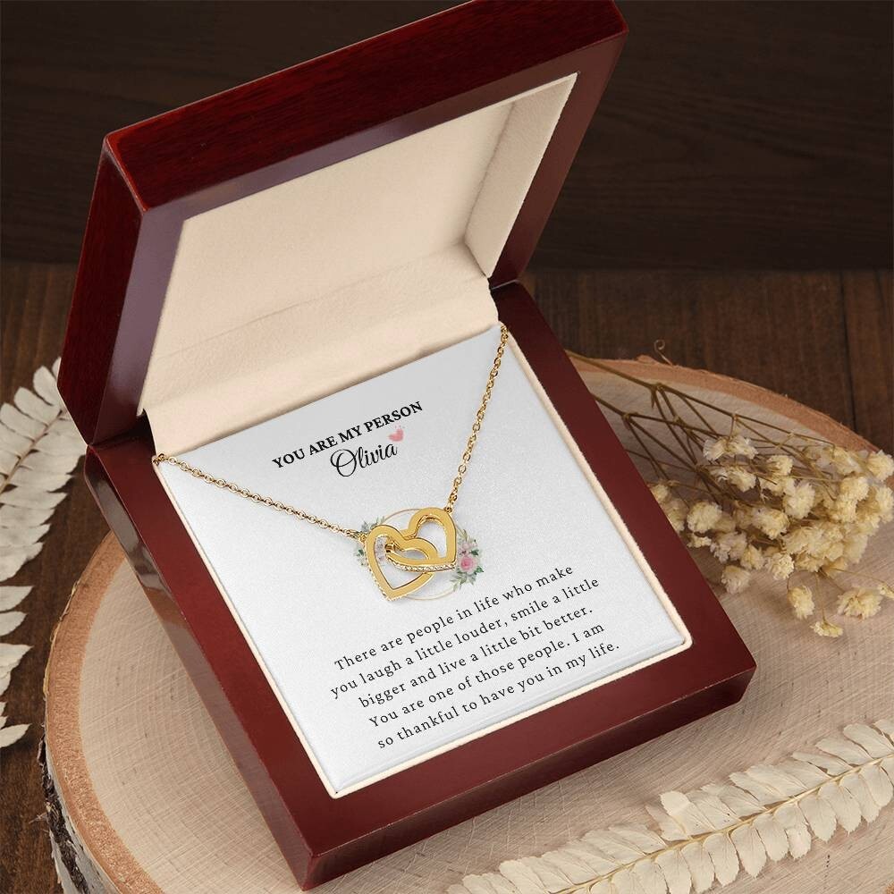 Custom IH Necklace - You Are My Person Gift for Best Friends-image