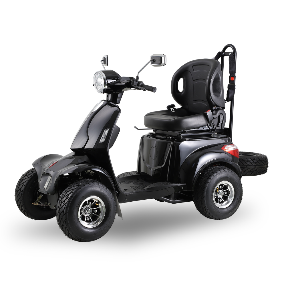Electric Scooter 1000W Heavy Duty 4-Wheel Power Mobility Scooter for All-Terrain