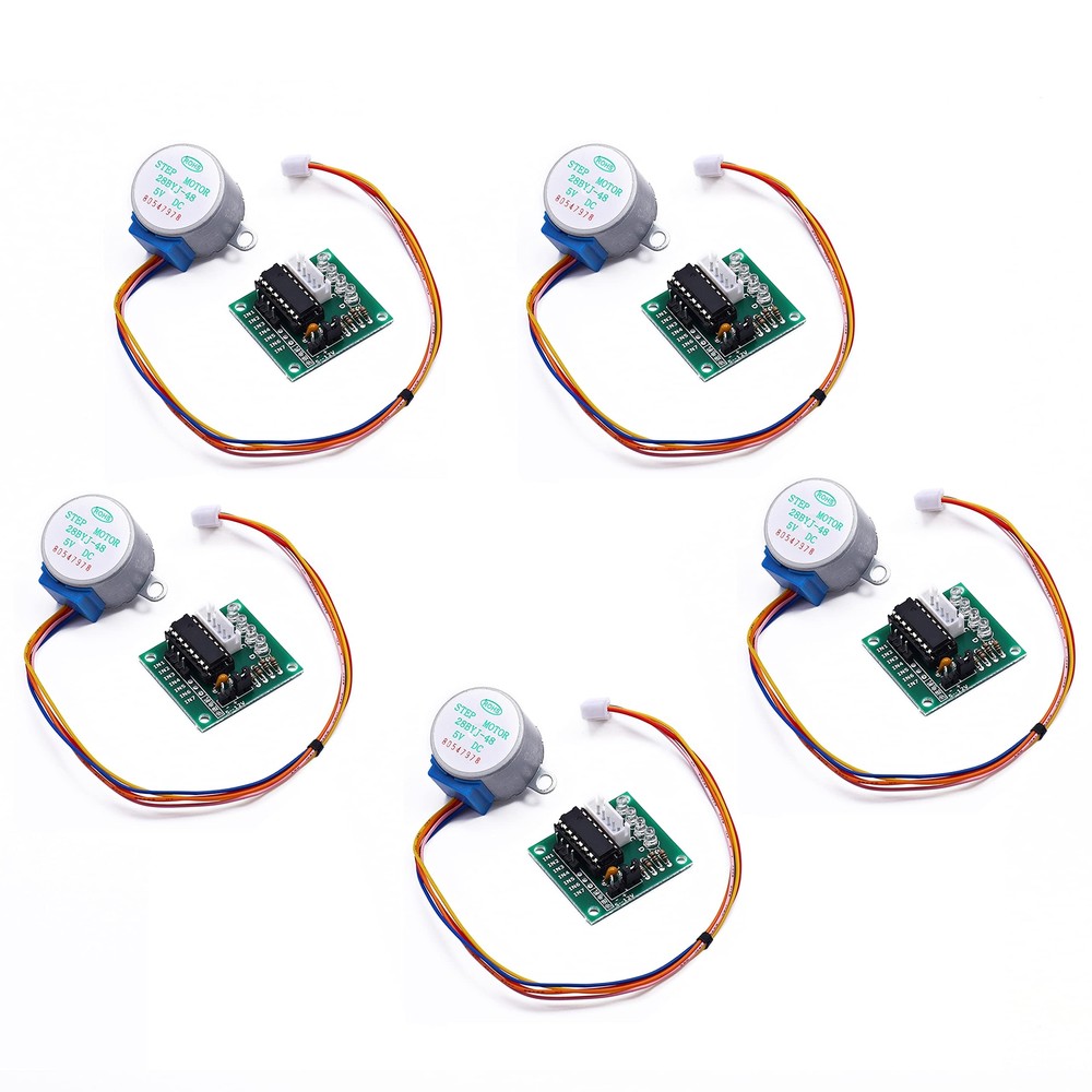 5pcs ULN2003 28BYJ 48 5V 4-Phase Stepper Motor with 5V Stepper Drive Board fo...