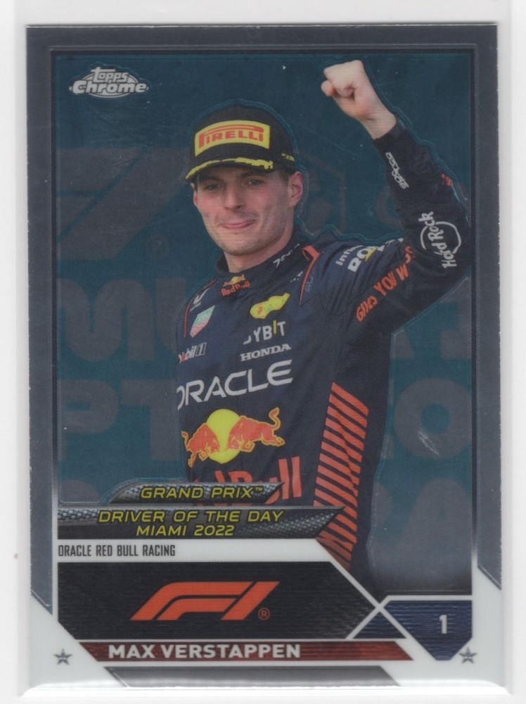 2023 Topps Chrome Formula 1 Max Verstappen Oracle Red Bull Racing #170