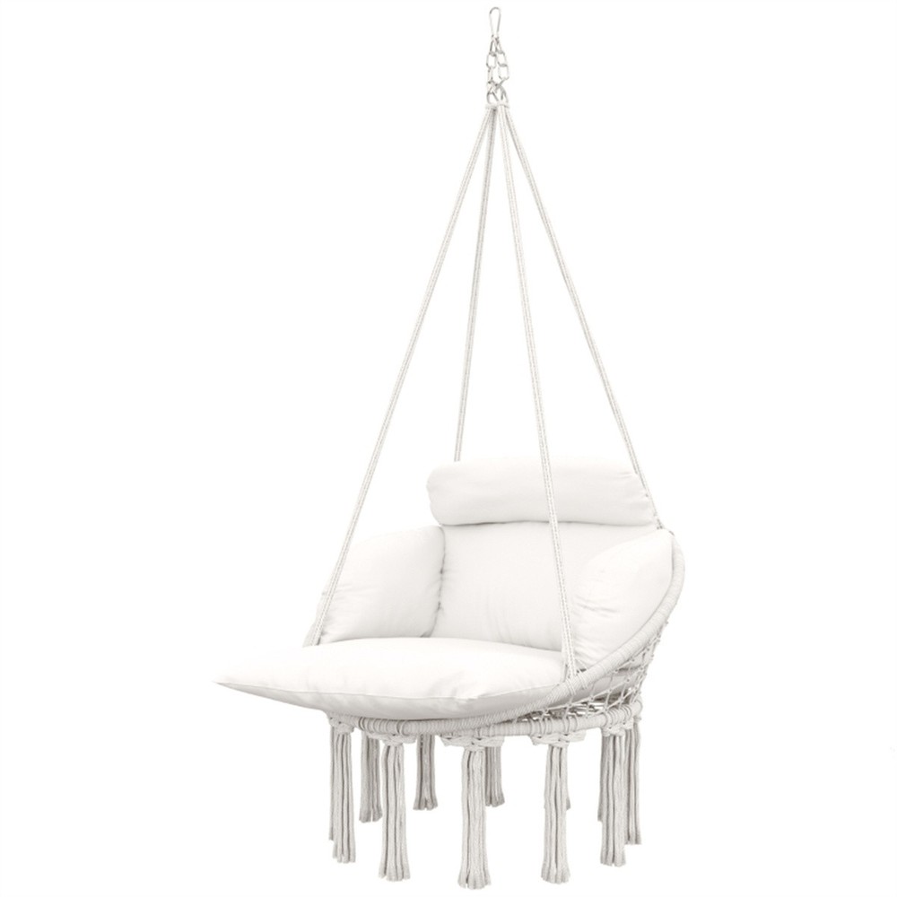 Cozy Indoor Outdoor Hanging Swing Chair for Ultimate Relaxation Lounge