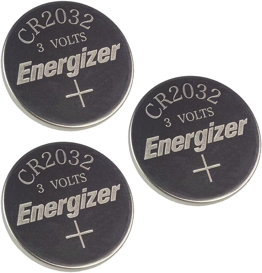 Energizer CR2032 3V Lithium Coin Battery for Medical Devices, Watches 3 Pack