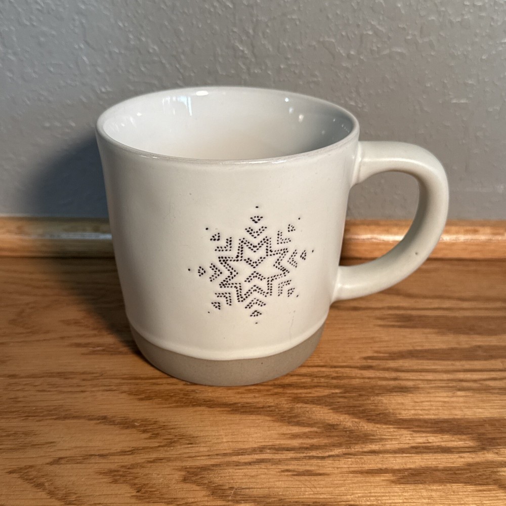 Hearth and Hand Snowflake Stoneware Coffee Mug by Magnolia