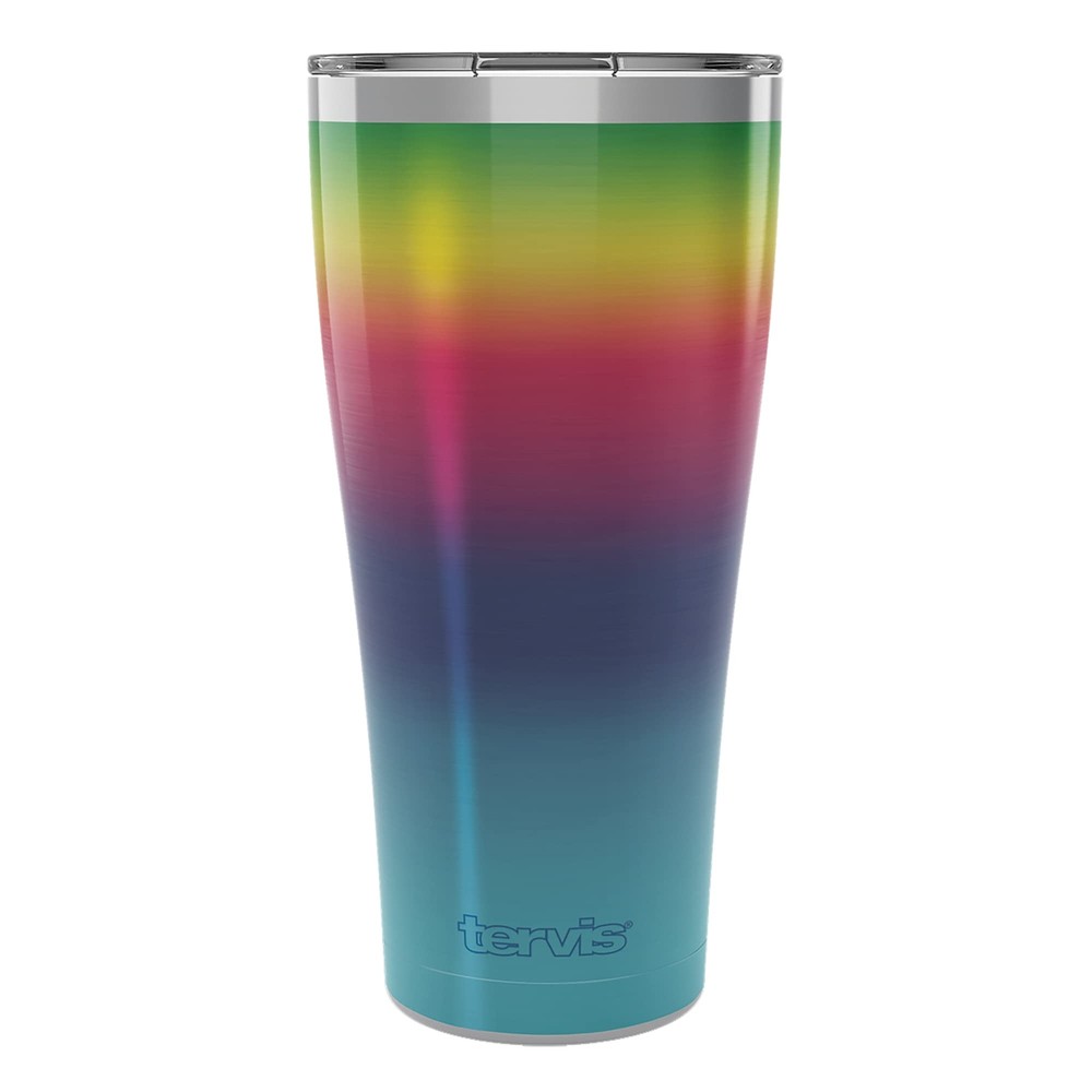 Vaso aislante de triple pared sabor arco iris taza de viaje mantiene las bebidas frías y...