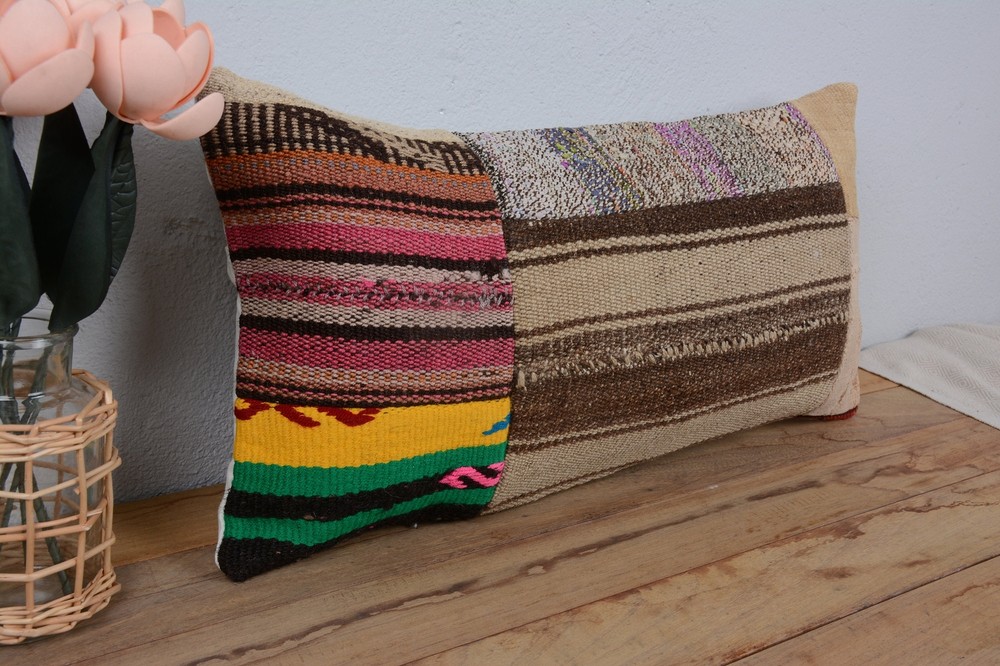 Turkish Kilim Pillow, Home Decor Pillow, 12