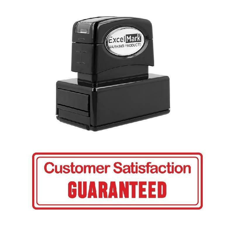 Customer Satisfaction GUARANTEED Stamp - Pre-Inked / Red-image