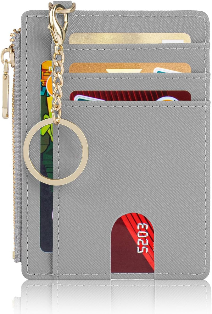Slim Pocket Wallet, RFID Blocking Credit Card Holder Wallet with D-Shackle ID Wi