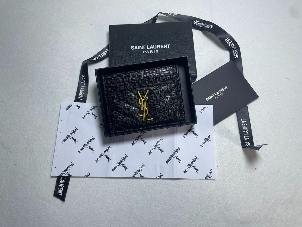 YSL Saint Laurent Leather card holder
