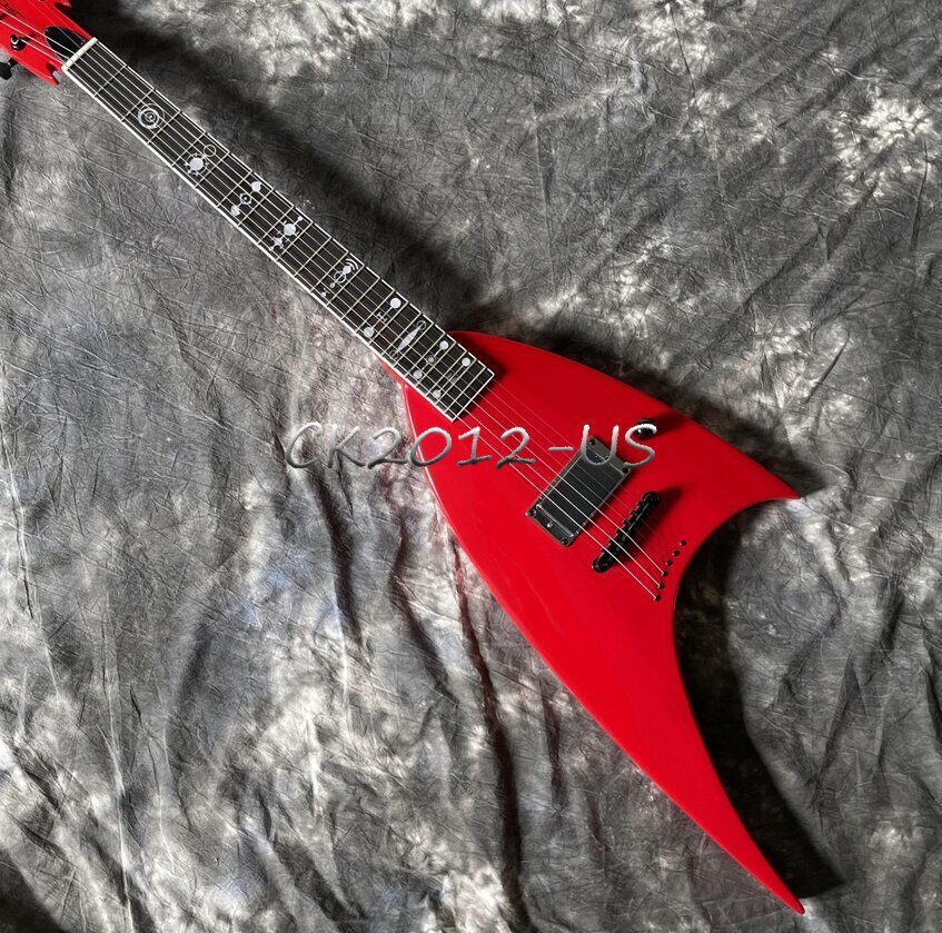 Rare Special Roswell Rhoads Red Electric Guitar Rosewood Fretboard Solid Body