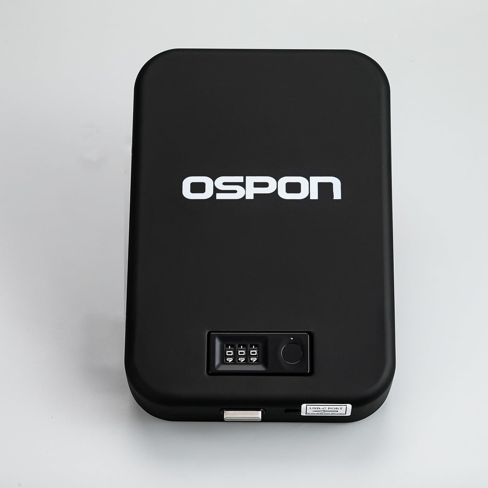 Biometric Gun Safe for Pistols Small Handgun Lock Case Box Fingerprint Handgu...-image