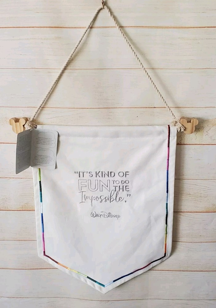 Disney Wisdom Canvas Pennant Fabric Banner Pin Collection Limited Edition