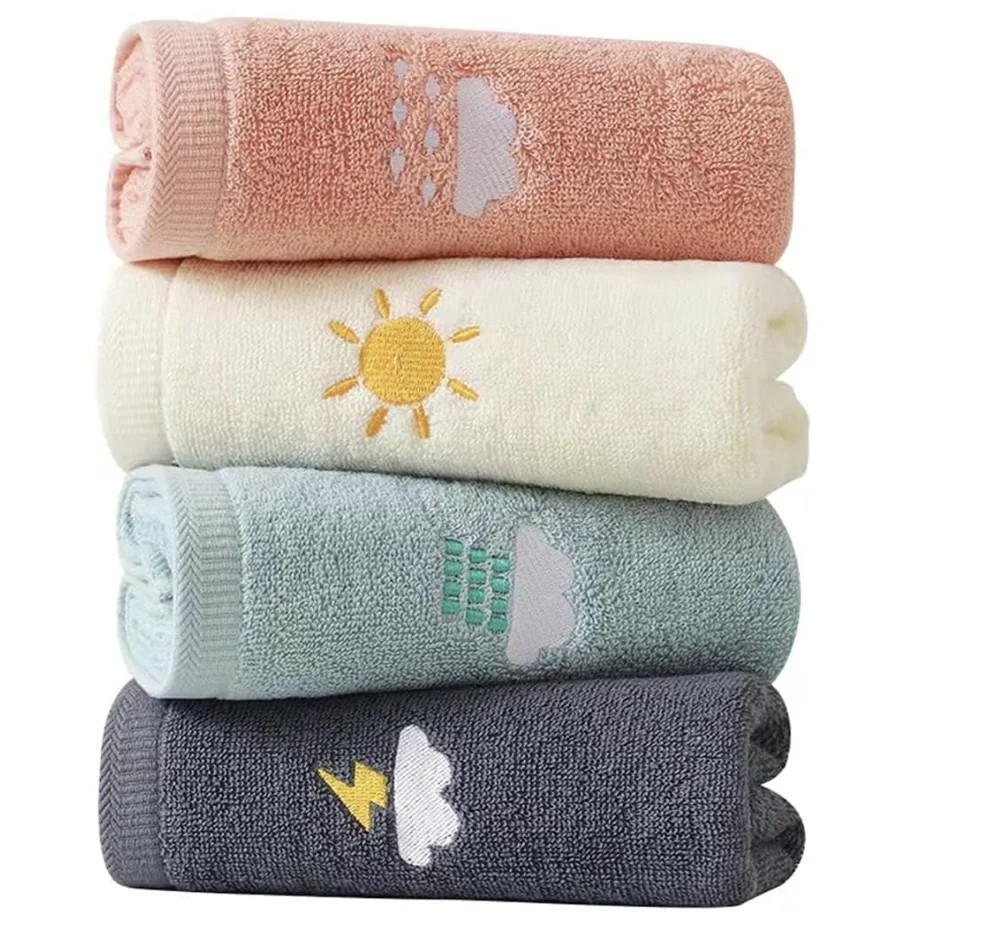 4-Piece Luxury Cotton Hand Towel Set - Ultra Soft for Bathroom, Gym & Spa